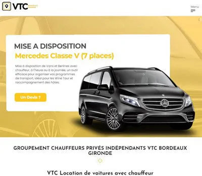Site Internet VTC Bordeaux Cap-Ferret